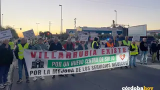 &Uacute;ltima protesta vecinal en Villarrubia FOTO CONSEJO DE DISTRITO VILLARRUBIA