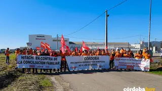 Tercera jornada de huelga de la plantilla de Hitachi Energy en C&oacute;rdoba FOTO CCOO