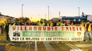 Nuevo corte de carretera en Villarrubia por su centro de salud FOTO CONSEJO DE DISTRITO DE VILLARRUBIA