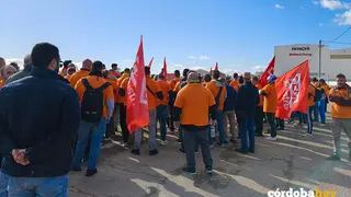 Movilizaci&oacute;n en el entorno de la f&aacute;brica deHitachi Energy de C&oacute;rdoba en la cuarta jornada de huelga FOTO CCOO