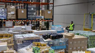 Miembros de la Federaci&oacute;n Espa&ntilde;ola de Bancos de Alimento (Fesbal) realizando labores de recogida de alimentos, en un supermercado en una imagen de archivo FOTO RAFAEL BASTANTE / EUROPA PRESS