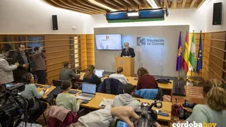 Salvador Fuentes en la sala de prensa de la Diputaci&oacute;n FOTO DIPUTACI&Oacute;N DE C&Oacute;RDOBA