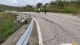 La delegada de Fomento, Articulaci&oacute;n del Territorio y Vivienda, Carmen Granados, eval&uacute;a los da&ntilde;os en carreteras FOTO JUNTA DE ANDALUC&Iacute;A