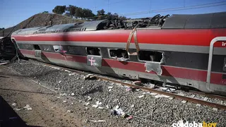 Uno de los vagones del tren de Iryo implicado en el accidente ferroviario en Adamuz FOTO Joaquin Corchero / Europa Press