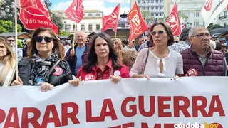 Manifestaci&oacute;n de la Plataforma Estatal No a la Guerra en la Plaza de Las Tendillas, en una imagen de archivo FOTO UGT