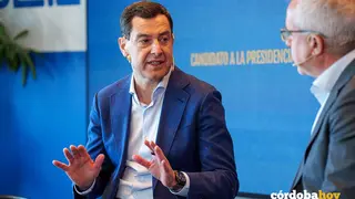 El presidente de la Junta de Andaluc&iacute;a, Juanma Moreno, interviene en un foro informativo organizado por la Cadena SER en Sevilla FOTO FRANCISCO J. OLMO /EUROPA PRESS