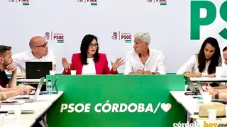 La secretaria general del PSOE de C&oacute;rdoba, Rafi Cresp&iacute;n, en la reuni&oacute;n de la Comisi&oacute;n Ejecutiva Provincial (CEP) los resultados de las Elecciones Auton&oacute;micas del 17M FOTO PSOE DE C&Oacute;RDOBA