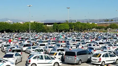 Taxis protesta