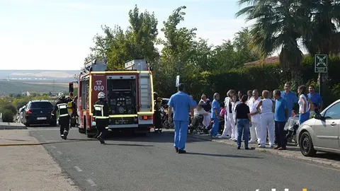 Simulacro Alcolea incendio bomberos