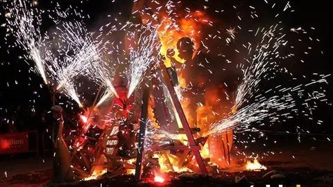 Celebraci&oacute;n de Las Fallas en C&oacute;rdoba, en una imagen de archivo