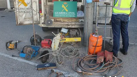 Material robado Guardia Civil