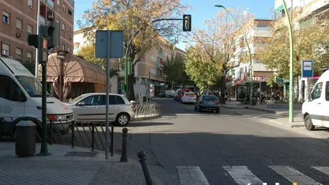 Zona comercial de Santa Rosa donde tienen lugar parte de las actividades navide&ntilde;as