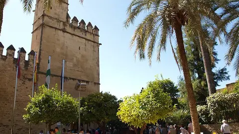 Entrada actual del Alc&aacute;zar de los Reyes Cristianos de C&oacute;rdoba