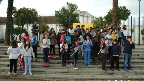 Colegios parque teletubbies ante el 28 de febrero