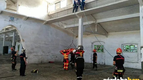 Bomberos simulacro