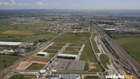Parque log&iacute;stico de C&oacute;rdoba visto desde arriba, en una imagen de archivo