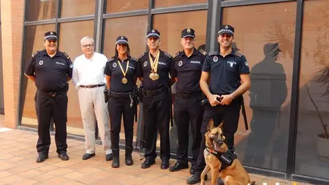 medallas policia local