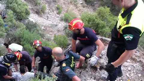 Imagen de archivo del rescate de una persona en la Sierra cordobesa