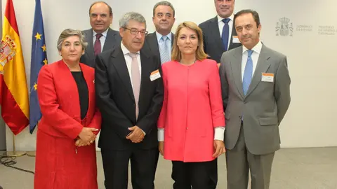Cooperativas firmantes junto a secretaria de Estado