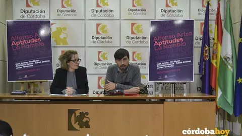 Marisan Ruz, delegada de Cultura de la Diputaci&oacute;n, y Juan L&oacute;pez, comisario del Encuentro