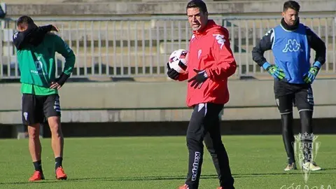 Luis Carri&oacute;n en un entrenamiento. Imagen cogida de la web del CCF