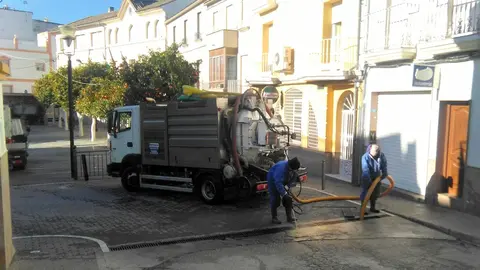 Obras de Epremasa en la localidad de Monturque