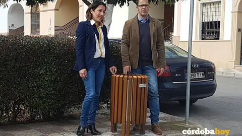 papelera madera 