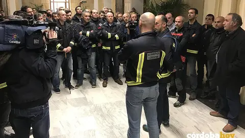 protesta bomberos ayuntamiento 2