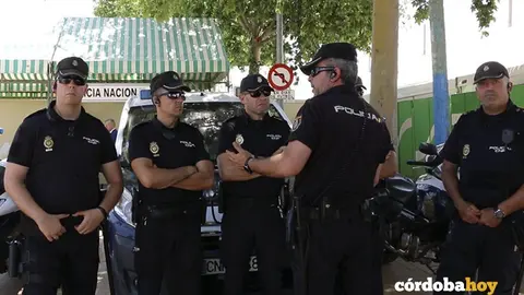 Polic&iacute;a Nacional en la Feria de Nuestra Se&ntilde;ora de la Salud