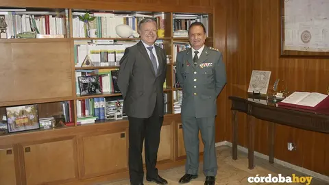 Despedida del coronel Francisco Fuentes de la Guardia Civil de C&oacute;rdoba
