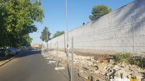 Obras en la calle Teruel del Distrito Norte