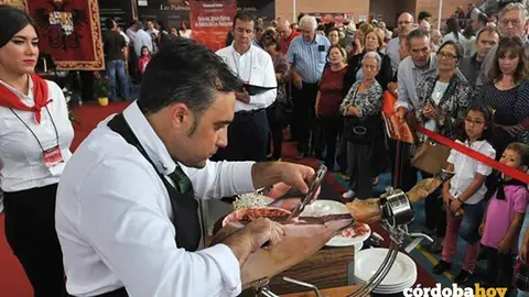Feria del Jam&oacute;n de Villanueva, en una imagen de archivo