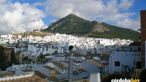 Vista elevada del municipio de Rute