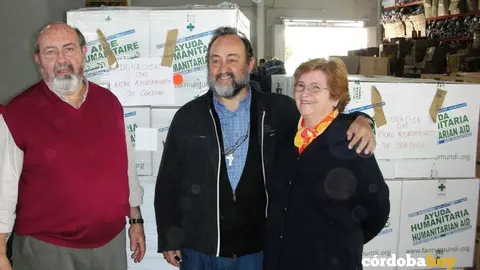 Los hermanos Aguirre con un cargamento destino Bangassou