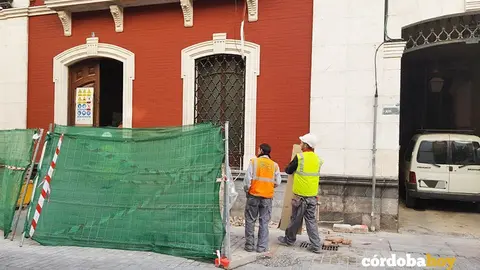 Obras del hotel que se est&aacute; ejecutando en la calle Garc&iacute;a Lovera