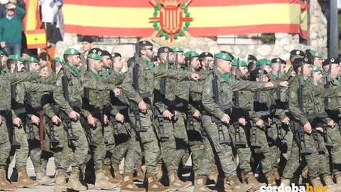 Parada militar en Cerro Muriano
