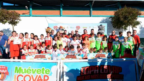 Equipos ganadores de la fase provincial de la sexta Copa COVAP en Pozoblanco