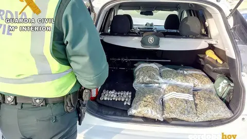 Droga inacutada en Santaella por la Guardia Civil