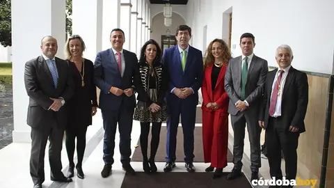 Juan Marín junto al resto del equipo de Ciudadanos