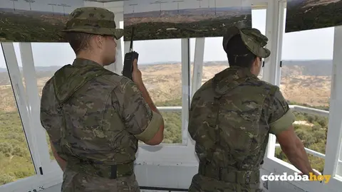 Vigilancia del Ej&eacute;rcito ante posibles incendios en Cerro Muriano