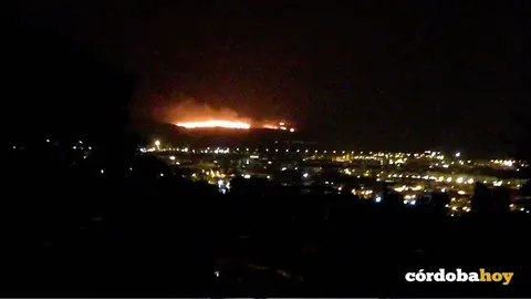 Fuego en la zona de Torre la Barca