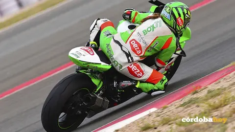 Andrea Sibaja en su carrera de Albacete