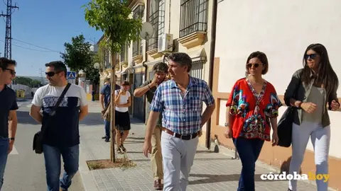 Visita de la alcaldesa a Alcolea