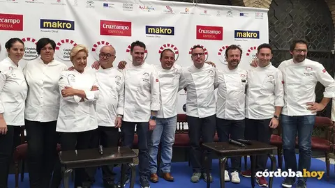 Chefs participantes en la quinta edición de Califato Gourmet
