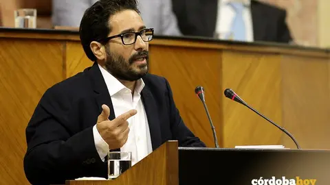 Davod Moscoso en el Parlamento andaluz
