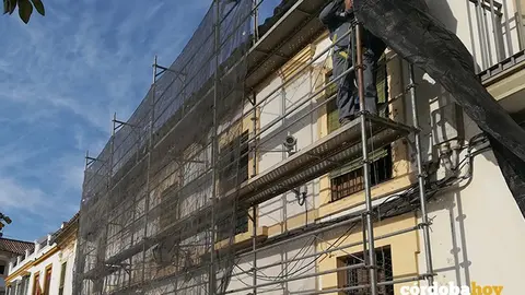 Obras de rehabilitaci&oacute;n en la casa 5 de Plaza de San Agust&iacute;n 3