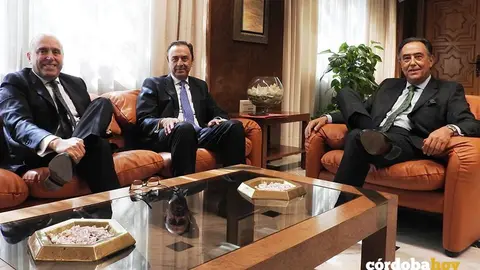 Ricardo Delgado Vizca&iacute;no (centro), como nuevo miembro del Patronato de la Fundaci&oacute;n Cajasur