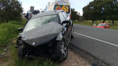 Accidente en Obejo de esta tarde