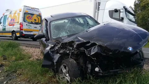 Accidente en Obejo de esta tarde