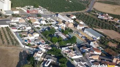 Vista a&eacute;rea de la barriada de Santa Cruz, en una imagen de archivo